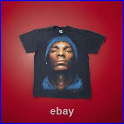 Vintage 90s Rap Snoop Dogg Beware of The Dogg Black T-Shirt Rap Tee Sz L 1993