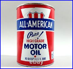 Vintage ALL AMERICAN Full Can 1 Quart Pittsburgh Penn Motor Oil Creighton PA