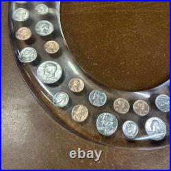 Vintage Acrylic Lucite Coin Money Currency Clear Novelty Toilet Seat All 1970's Vintage Acrylic Lucite Coin Money Currency Clear Novelty Toilet Seat All 1970's