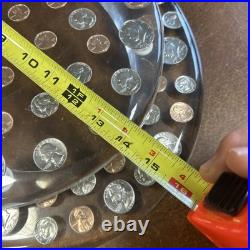 Vintage Acrylic Lucite Coin Money Currency Clear Novelty Toilet Seat All 1970's