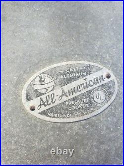 Vintage All American No. 7 Cast Aluminum 15.5qt Pressure Cooker/canner