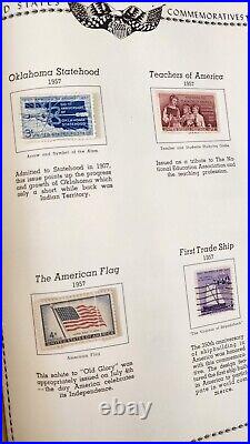 Vintage All American Stamp Album 500+ Stamps Book Partially Complete