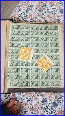 Vintage All American Stamp Album 500+ Stamps Book Partially Complete