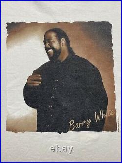 Vintage Barry White Shirt Mens Extra Large Icon World Tour Concert 1995 Adult