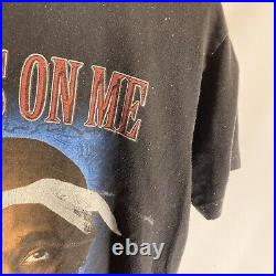 Vintage Bootleg Rare Tupac Rap Tee T Shirt All Eyes On 2pac Sz Large L Graphic