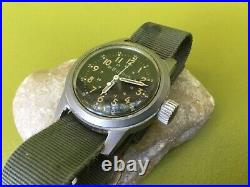 Vintage Bulova A17A Navigation Hacking Military Pilots All Original Men's Watch