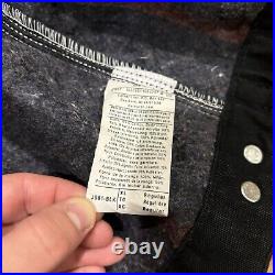 Vintage Carhartt Detroit Jacket J001 BLK Blanket Lined Canvas USA Black Mens XL
