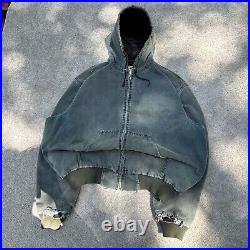 Vintage Carhartt Jacket Adult Large Hunter Green J06 HTG Made In USA Faded 90s