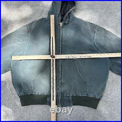 Vintage Carhartt Jacket Adult Large Hunter Green J06 HTG Made In USA Faded 90s