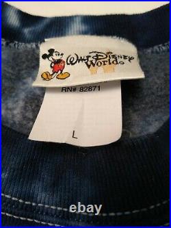 Vintage Disney Fantasmic All Over Print Sweatshirt VTG T Shirt Size L Villains
