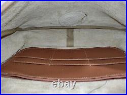 Vintage Dooney & Bourke All Weather Leather Cream Leather Satchel Shoulder Bag