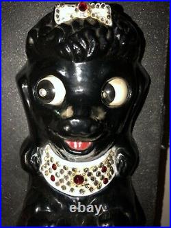 Vintage French Poodle-kit Kat Clock- Black Poodle, All Original, Refurbished