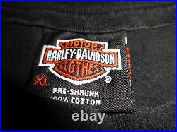 Vintage Harley Davidson THUNDER & LIGHTNING All Over Print T-Shirt Size XL