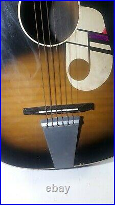 Vintage KAY Acoustic Guitar Plays Good And Has All Strings About 37x 13 x 3 1/2