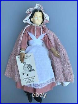 Vintage LinMac Dolls Linda MacLennon Reproduction Doll 12 Tall Paper-Mache 1986