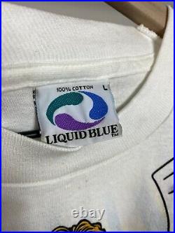Vintage Liquid Blue Angels All Over Print 90s T-Shirt Size Large NWOT