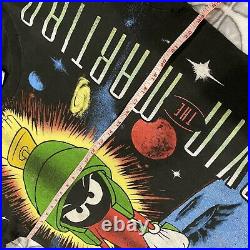 Vintage Marvin The Martian All Over Print T-shirt Sz XL Looney Tunes Space Jam