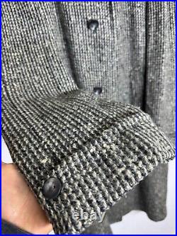 Vintage Men's Coat Raglan Sleeve handtailored Classic all worsted overcoat 46L
