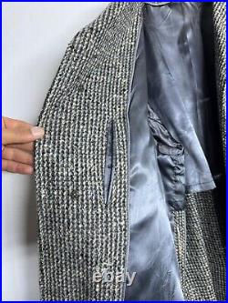 Vintage Men's Coat Raglan Sleeve handtailored Classic all worsted overcoat 46L