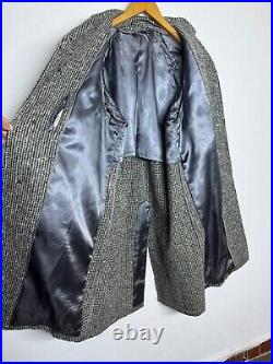 Vintage Men's Coat Raglan Sleeve handtailored Classic all worsted overcoat 46L