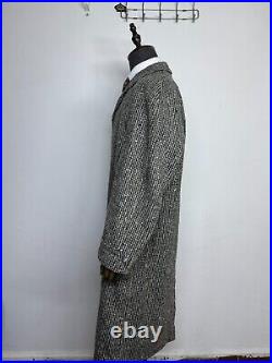 Vintage Men's Coat Raglan Sleeve handtailored Classic all worsted overcoat 46L