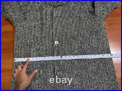 Vintage Men's Coat Raglan Sleeve handtailored Classic all worsted overcoat 46L