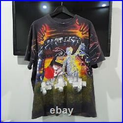 Vintage Metallica All Over Print AOP Shirt Brockum 90s (XL Large)