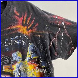 Vintage Metallica All Over Print Shirt AOP 1991 Brockum XL Large Single Stitch