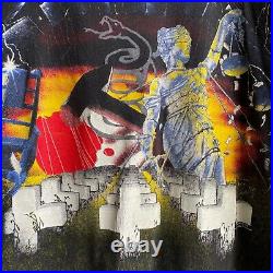 Vintage Metallica All Over Print Shirt AOP 1991 Brockum XL Large Single Stitch