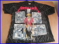 Vintage Metallica T-Shirt 1992 / Ring Master / Pushead / All Over Print XL