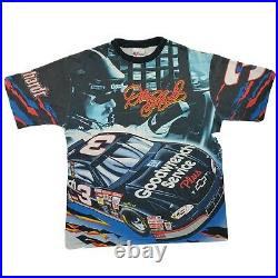 Vintage NASCAR Chase Dale Earnhardt All Over Print Goodwrench Racing T Shirt XL