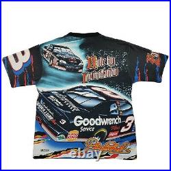 Vintage NASCAR Chase Dale Earnhardt All Over Print Goodwrench Racing T Shirt XL