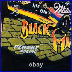 Vintage Nascar Black Magic Rusty Wallace All Over Print T Shirt- 2XL