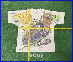 Vintage Nascar Cartoon Network Scooby Doo Wacky Racing T Shirt All Over Print L