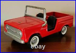 Vintage Nylint N-8200 Red Ford Bronco All Original 1960's Very Nice Condition