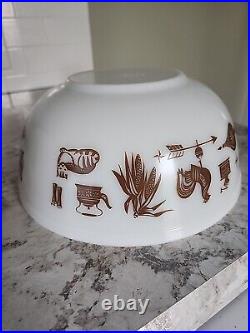 Vintage Pyrex EARLY AMERICAN Bowl Complete Set Cat 401 402 403 404 & CRADLE HTF