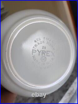 Vintage Pyrex EARLY AMERICAN Bowl Complete Set Cat 401 402 403 404 & CRADLE HTF