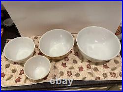 Vintage Pyrex Gold Butterfly Mixing Bowl Nesting Set. Corning Ware. VGC