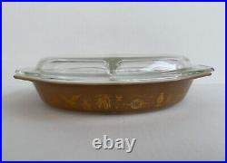 Vintage Pyrex Nesting Cinderella Mixing Bowls Early American & Divided Baking