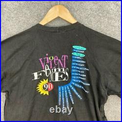 Vintage RARE Violent Femmes 1990 Tour Alt Punk Folk Music Shirt Size S/M 255.06