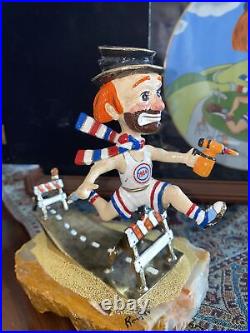 Vintage Ron Lee Clown Hurdler Olympic 1984 Sculpture Signed and plate with case