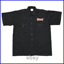Vintage Slipknot Shirt XL 90s Black Metal Band Tee Concert Deftones Limp Bizkit