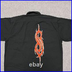 Vintage Slipknot Shirt XL 90s Black Metal Band Tee Concert Deftones Limp Bizkit