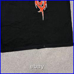 Vintage Slipknot Shirt XL 90s Black Metal Band Tee Concert Deftones Limp Bizkit
