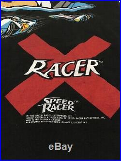 Vintage Speed Racer X Mach V Double Sided T Shirt Single Stitch All Over XL 1992
