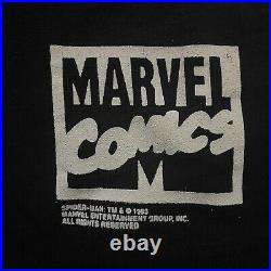 Vintage Spiderman Marvel Comic 1994 All Over Print Shirt Erik Larsen Mega Sz XL
