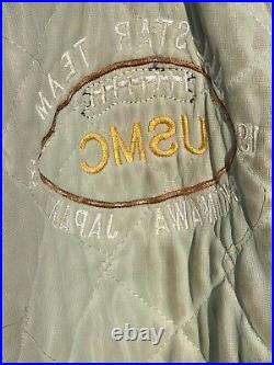 Vintage Swingster Jacket USMC All Star Football Team 1985 Okinawa Japan XL