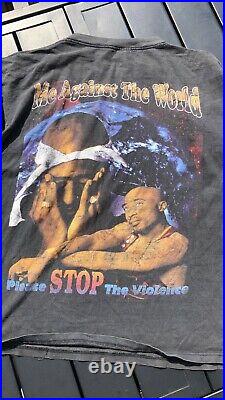 Vintage Tupac Rap Tee All Eyez On Me Me Against The World 2pac Sz Xl
