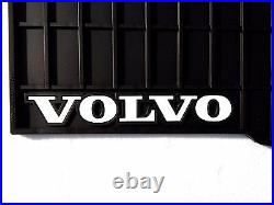 Volvo Truck VNL VT OEM Black Rubber Floor Mats With White Logo Fits all 1998-2018