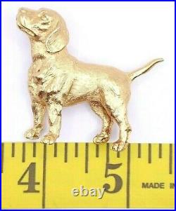 Vtg 1960s Trifari Rottweiler Brooch Pin 3D Dog Canine Gold Tone Alloy Trifanium